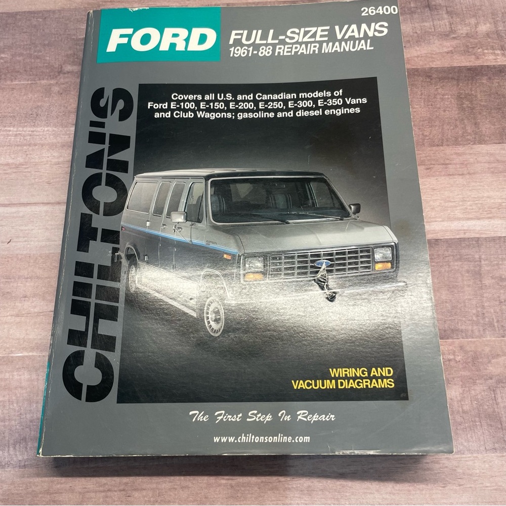 Chilton's Ford Full-Size Vans 1961- 1988 Repair Manual #26400
